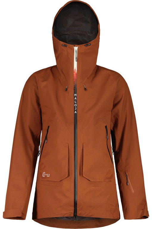 Maloja Winter Ski Jacket LaureinM (waterproof) brown men's
