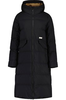 Maloja Zimowy płaszcz AnkogelM Urban ReDown Coat (2-warstwy, wiatroszczelny, bardzo ciepły) czarny Damski