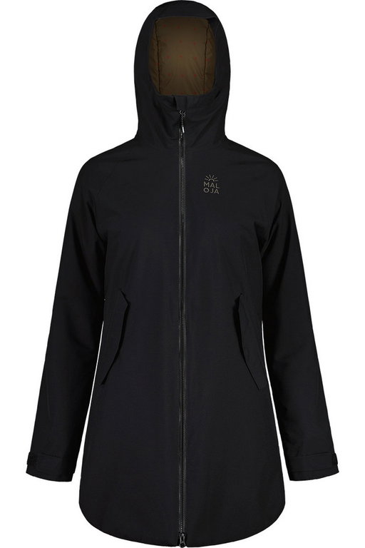 Maloja Wintermantel KareckM Alpine Insulated Coat (PrimaLoft® Wattierung) schwarz Damen