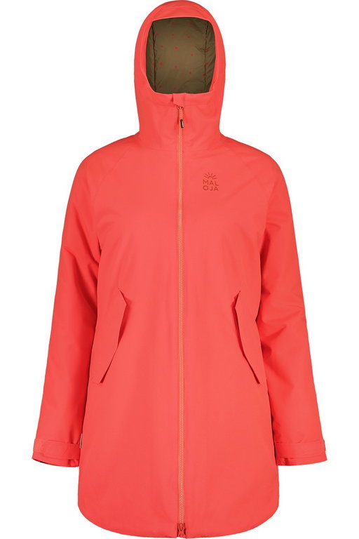 Maloja Winter Coat KareckM Alpine Insulated Coat (PrimaLoft® BIO Insulation) cranberry red Ladies
