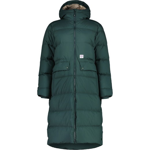 Maloja Wintermantel OlomanaM Urban ReDown Coat (2-Lagen, winddicht, sehr warm) dunkelgrün Damen