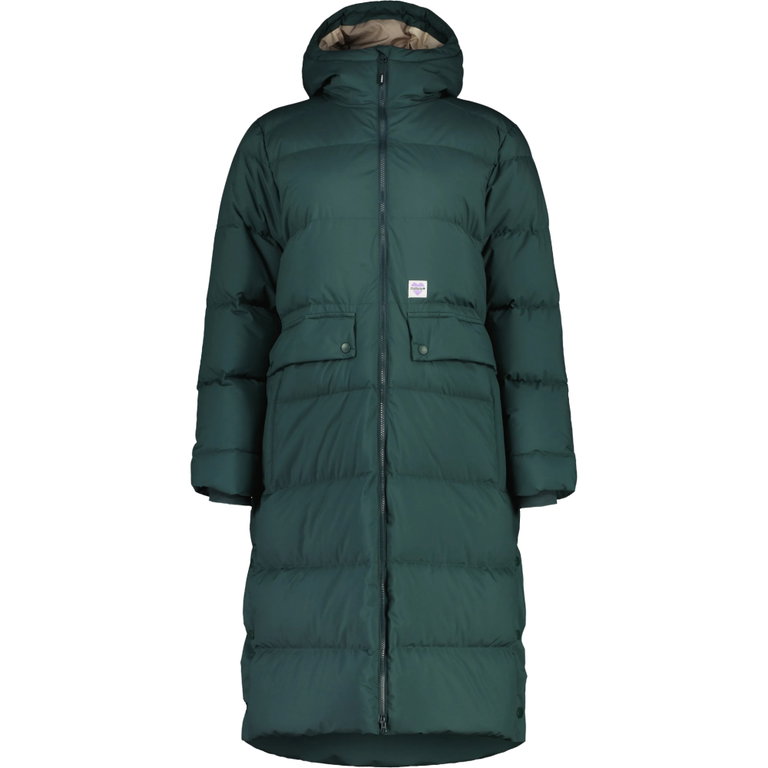 Maloja Wintermantel OlomanaM Urban ReDown Coat (2-Lagen, winddicht, sehr warm) dunkelgrün Damen