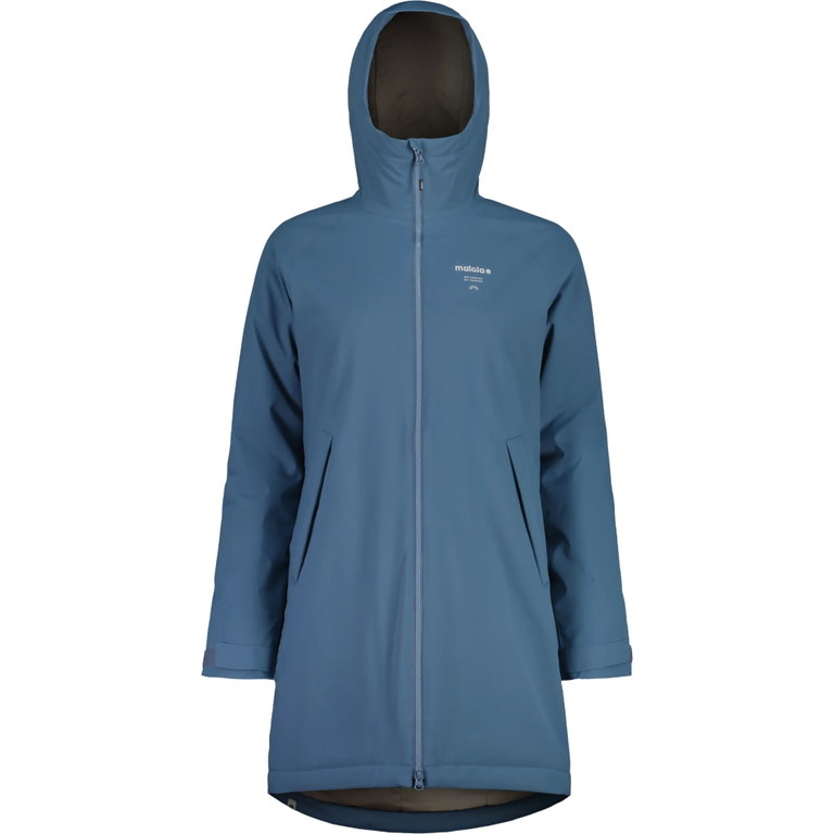 Maloja Wintermantel TurontM Alpine Insulated Coat (PrimaLoft® Isolation, winddicht) blau Damen
