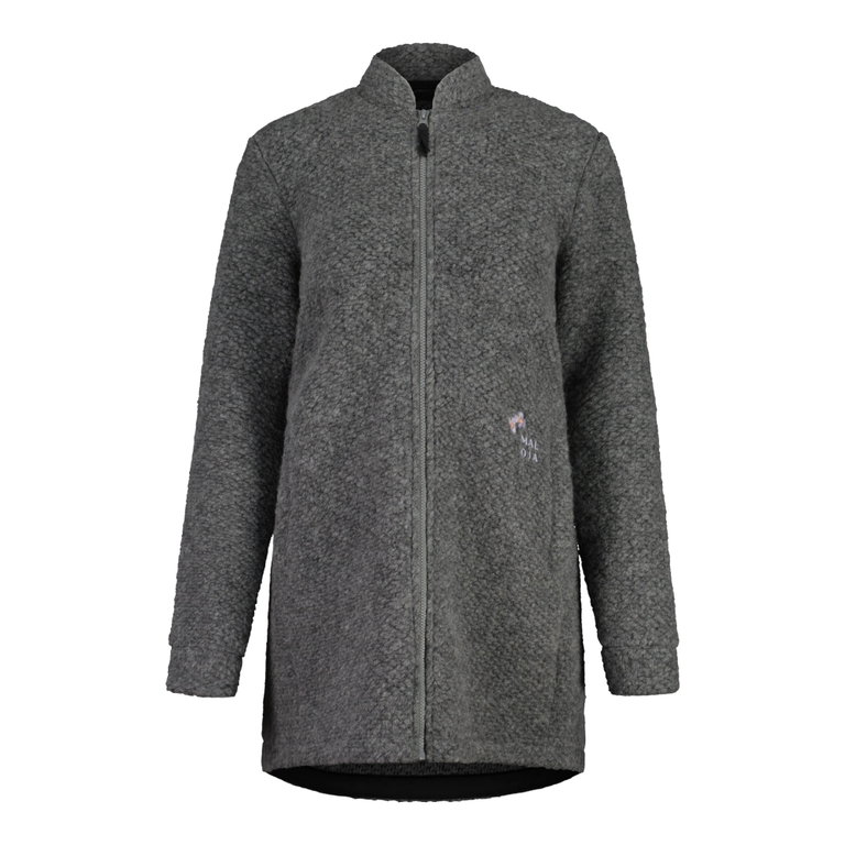 Maloja Płaszcz wełniany FajaM Mountain Coat (mieszanka wełny, ciepły) szary Damski