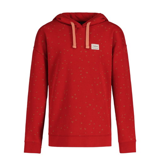 Maloja Kapuzenpullover ArsiaG. Organic Sweat Hoody (Bio-Baumwolle) rot Kinder