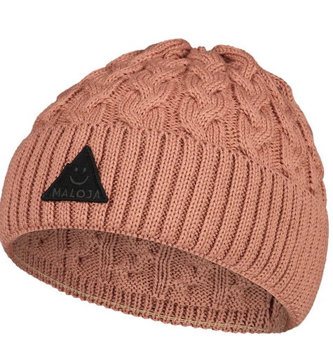 Maloja Knitted Hat (Beanie) FruttetiM - Wool Blend - Pink Women