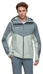 Mammut Ganzjahres-Wanderjacke Crater IV Hardshell Hooded (3-Lagen, wasserdicht, strapazierfähig) grau Herren