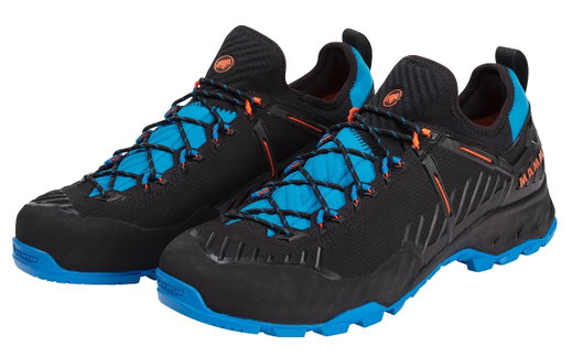 Mammut Wanderschuhe Alnasca II Low Knit GTX (wasserdicht) schwarz/blau Herren