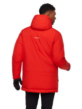 Mammut Winterjacke Arctic Insulated Hooded Parka (2-Lagen, wärmend dank Daunenfüllung) rot Herren