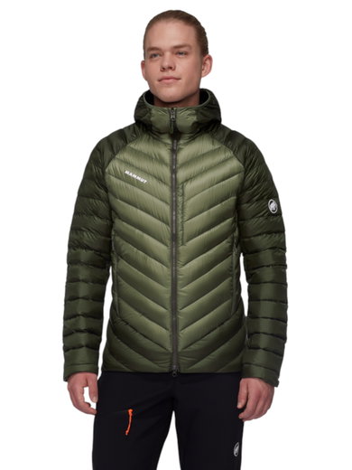 Mammut Winter-Daunenjacke Broad Peak Insulated Hooded (wärmend dank Daunenfüllung) 2025 grün Herren