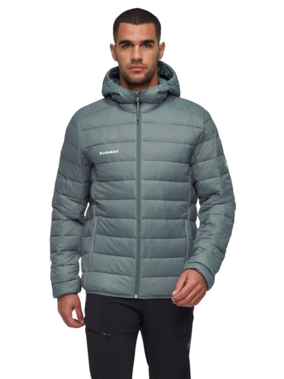 Mammut Isolations-Winterjacke Crag Insulated Hooded (warm, leicht) grau Herren