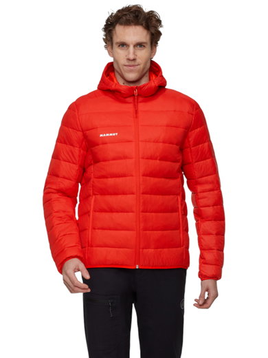 Mammut Isolations-Winterjacke Crag Insulated Hooded (warm, leicht) rot Herren