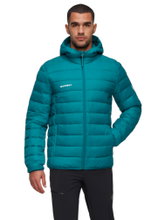 Mammut Isolations-Winterjacke Crag Insulated Hooded (warm, leicht) tealblau Herren