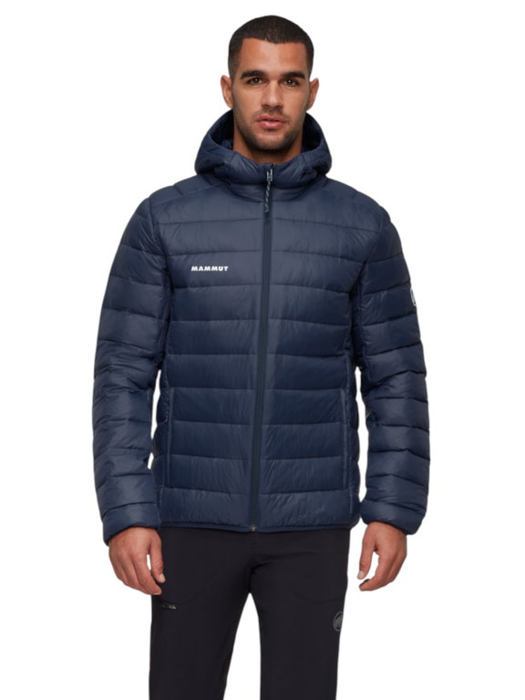 Mammut Isolations-Winterjacke Crag Insulated Hooded (warm, leicht) marineblau Herren