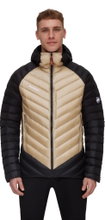 Mammut Winter Down Jacket Broad Peak Insulated Hooded (Hood, warming thanks to down filling) beige/black Men