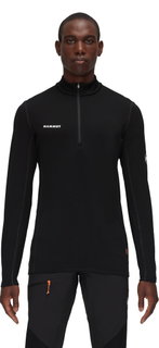 Mammut Fleece Pullover Aenergy Half Zip Pull (Midlayer, Polartec Power Grid Fleece) black Men