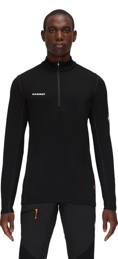 Mammut Fleecepullover Aenergy Half Zip Pull (Midlayer, Polartec Power Grid Fleece) schwarz Herren