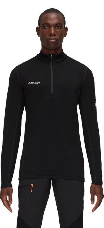 Mammut Fleecepullover Aenergy Half Zip Pull (Midlayer, Polartec Power Grid Fleece) schwarz Herren