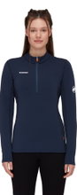 Mammut Fleecepullover Aenergy Half Zip (Midlayer, Polartec Power Grid Fleece) marineblau/schwarz Damen