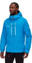 Mammut Year-Round Jacket Taiss Hardshell with Hood (waterproof, windproof) light blue Men's