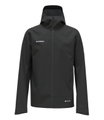 Mammut Hardshell-Wanderjacke Crater Light HS Hooded (wasserdicht, atmungsaktiv) schwarz Herren