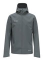 Mammut Hardshell-Wanderjacke Crater Light HS Hooded (wasserdicht, atmungsaktiv) grau Herren