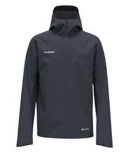 Kurtka trekkingowa Mammut Hardshell Crater Light HS z kapturem (wodoodporna, oddychająca) granatowa męska
