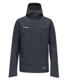 Mammut Hardshell-Wanderjacke Crater Light HS Hooded (wasserdicht, atmungsaktiv) marineblau Herren