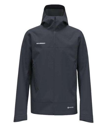 Mammut Hardshell-Wanderjacke Crater Light HS Hooded (wasserdicht, atmungsaktiv) marineblau Herren