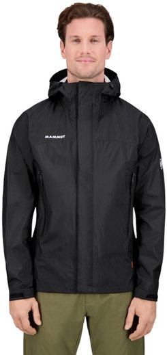 Mammut Hardshell-Wanderjacke Microlayer 2.0 HS Hooded (2.5-Lagen, atmungsaktiv) schwarz Herren