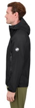 Mammut Hardshell Hiking Jacket Microlayer 2.0 HS Hooded (2.5-layer, breathable) black men's