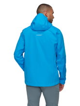 Kurtka trekkingowa Mammut Hardshell Ducan Guide HS z kapturem (lekka, wodoodporna, 3-warstwowy laminat) lodowcowy niebieski męska