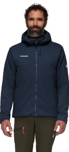 Mammut Isolationsjacke Rime Flex Insulated Hooded (windabweisend, wasserabweisend) marineblau Herren