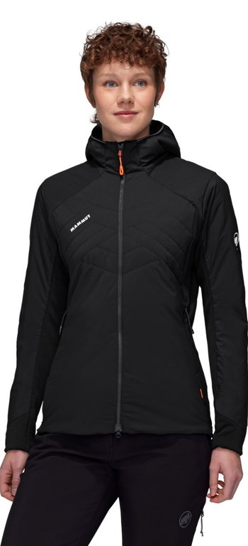 Mammut Isolationsjacke Rime Light IN Flex Hooded (leicht, windabweisend, atmungsaktiv) schwarz Damen