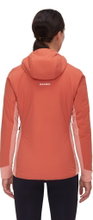 Mammut Isolationsjacke Rime Light IN Flex Hooded (leicht, windabweisend, atmungsaktiv) ziegelsteinrot Damen