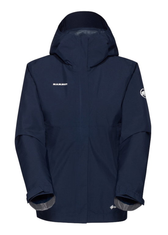 Mammut Hardshell-Wanderjacke Treeline Light HS Hooded (leicht, wasserdicht) marineblau Damen