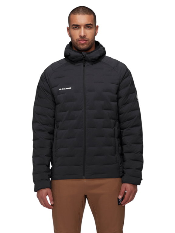 Mammut Isolations-Winterjacke Sander Insulated Hooded (wärmend dank Kunstfaserfüllung) schwarz Herren