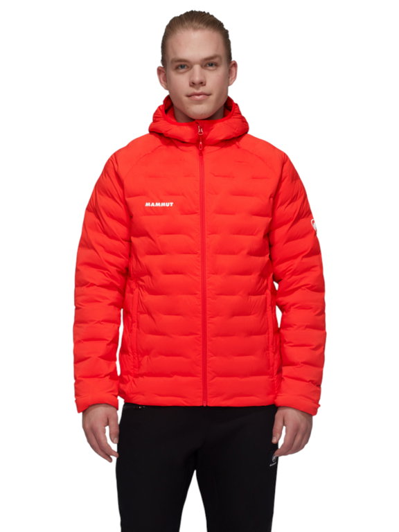 Mammut Isolations-Winterjacke Sander Insulated Hooded (wärmend dank Kunstfaserfüllung) rot Herren