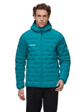 Mammut Isolations-Winterjacke Sander Insulated Hooded (wärmend dank Kunstfaserfüllung) tealblau Herren