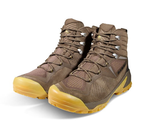 Mammut Wanderschuhe Sapuen High GTX (Veloursleder, wasserdicht) braun Herren