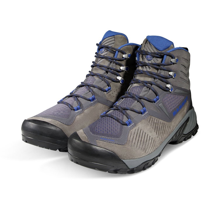 Mammut Buty trekkingowe Sapuen High GTX (zamsz, wodoodporne) szary tytanowy męskie