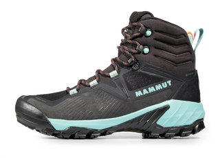Mammut Wanderschuhe Sapuen High GTX (Veloursleder, wasserdicht) schwarz/frostyblau Damen