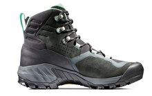 Mammut Wanderschuhe Sapuen High GTX (Veloursleder, wasserdicht) steelgrau/mint Damen