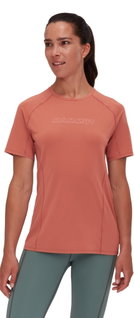 Mammut Wander-Shirt Selun FL Logo (elastisch, schnelltrocknend) ziegelsteinrot Damen