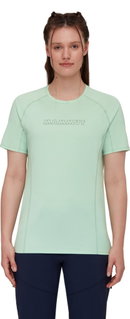 Mammut Wander-Shirt Selun FL Logo (elastisch, schnelltrocknend) mintgrün Damen