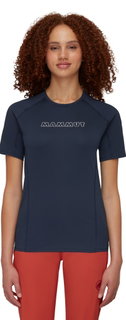 Mammut Wander-Shirt Selun FL Logo (elastisch, schnelltrocknend) marineblau Damen