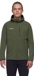 Mammut Ganzjahres-Softshelljacke Ultimate Comfort SO Hooded (winddicht) dunkelgrün Herren