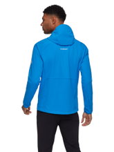 Mammut Softshell-Wanderjacke Ultimate Comfort SO Hooded (4‑Wege-Stretch, winddicht) blau Herren