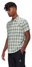 Mammut Trovat Summer Short Sleeve Shirt (Cotton Blend) sage green/alvatern Men's