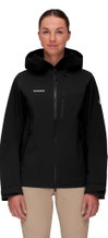 Mammut Wanderjacke Alto Guide Hardshell Hooded (atmungsaktiv, wasserdicht, PFC-frei) schwarz Damen